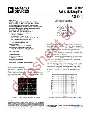 AD8044AR-14-REEL7 datasheet  